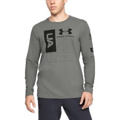 Under Armour Multi Koszulka Szary. Szare podkoszulki męskie Under Armour, l, z nadrukiem, z bawełny, z długim rękawem. Za 137,95 zł.