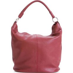 Torebki klasyczne damskie: Skórzana torebka w kolorze czerwonym – 45 x 56 x 20 cm