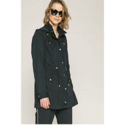 Vero Moda - Płaszcz. Niebieskie kurtki damskie Vero Moda, s, bez wzorów, z poliesteru, długie, z kapturem. W wyprzedaży za 119,90 zł.