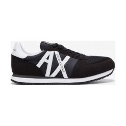 Armani Exchange Tenisówki Czarny Niebieski. Niebieskie trampki męskie Armani Exchange, bez wzorów, z materiału, bez zapięcia. Za 529,95 zł.