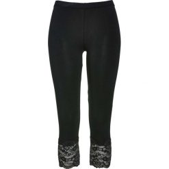 Legginsy: Legginsy z koronką bonprix czarny
