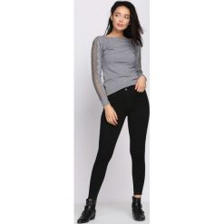 Spodnie damskie: Czarne Legginsy Ask After