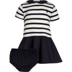 Sukienki dziewczęce: Polo Ralph Lauren STRIPE PONTE DRESSES BABY Sukienka z dżerseju clubhouse cream/hunter navy