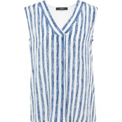 WEEKEND MaxMara GEMMA Bluzka ultramarine. Niebieskie bluzki damskie marki WEEKEND MaxMara, m, bez wzorów, z jedwabiu, bez kołnierzyka, bez rękawów. Za 419,00 zł.