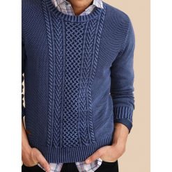 Golfy męskie: SWETER DŁUGI RĘKAW MĘSKI