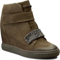 Sneakersy CARINII - B3814 I43-000-POL-B88. Zielone półbuty damskie Carinii, ze skóry. W wyprzedaży za 229,00 zł.