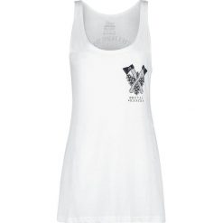 Brutal Knack Ax Jersey Tank Top damski biały. Białe bluzki damskie marki Brutal Knack, xl, z nadrukiem, z jersey, z okrągłym kołnierzem. Za 66,90 zł.