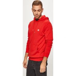 DC - Bluza. Czerwone bluzy męskie DC, s, bez wzorów, z bawełny, z kapturem, bez rękawów, z kapturem. W wyprzedaży za 179,90 zł.