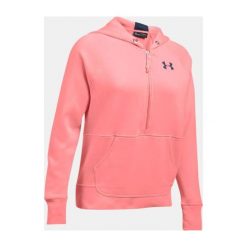 Bluzy sportowe damskie: Under Armour Bluza damska Favorite Fleece 1/2 Zip koralowa r. M (1298416-980)