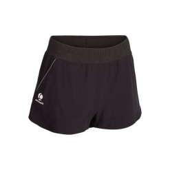 Spodenki tenisowe Sh soft 500 damskie. Czarne szorty damskie ARTENGO, z elastanu. Za 44,99 zł.
