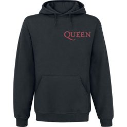 Bluzy męskie: Queen Crest Vintage Bluza z kapturem czarny