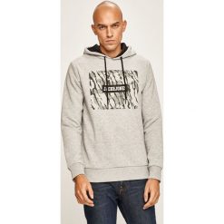 Jack & Jones - Bluza. Niebieskie bluzy męskie Jack & Jones, xl, z nadrukiem, z bawełny, z kapturem, bez rękawów, z kapturem. W wyprzedaży za 139,90 zł.