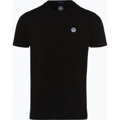 North Sails - T-shirt męski, czarny. Czarne t-shirty męskie marki North Sails, l, z aplikacjami. Za 79,95 zł.