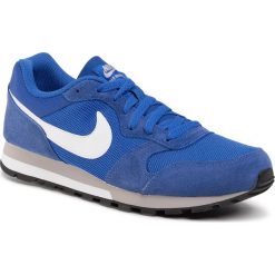 Buty NIKE - Md Runner 749794 411 Game Royal/White/Wlf Gry/White. Niebieskie półbuty męskie Nike, na co dzień, bez wzorów, ze skóry, eleganckie, bez zapięcia. Za 279,00 zł.
