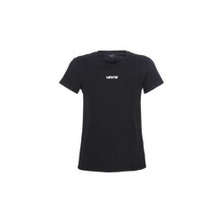 T-shirty z krótkim rękawem Levis THE PERFECT TEE. Czarne t-shirty damskie Levi's®, s, bez wzorów, bez kołnierzyka. Za 76,30 zł.