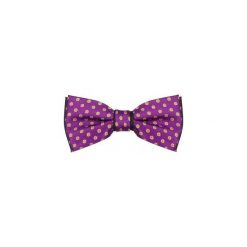 Fioletowo-czarna mucha w koła A22. Czarne muszki męskie Modini Moda Męska, na co dzień, bez wzorów, z tkaniny, eleganckie. Za 44,10 zł.