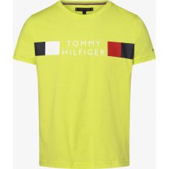 Tommy Hilfiger - T-shirt męski, żółty. Żółte t-shirty męskie TOMMY HILFIGER, xxl, z nadrukiem, z bawełny, bez kołnierzyka. Za 179,95 zł.