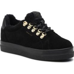 Sneakersy GANT - Aurora 19533860 Black G00. Czarne półbuty damskie GANT, z wełny. W wyprzedaży za 259,00 zł.