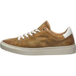 Skórzane sneakersy w kolorze jasnobrązowym. Pomarańczowe sneakersy męskie Otto Kern, na sznurówki. W wyprzedaży za 349,95 zł.