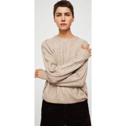 Mango - Sweter Canali. Szare bez kategorii marki Mango, s, z elastanu, z okrągłym kołnierzem. W wyprzedaży za 59,90 zł.
