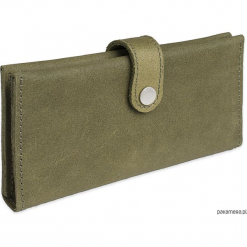 Skórzany Portfel Damski Handmade MAGNA VIRIDITA. Brązowe portfele damskie Pakamera. Za 232,00 zł.