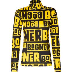 Golf BOGNER BELINE1. Żółte swetry damskie Bogner, bez wzorów, z tkaniny, sportowe, z krótkim rękawem, krótkie, bez kaptura. Za 750,00 zł.