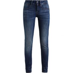 GStar LYNN MID SUPER SKINNY Jeans Skinny Fit elto superstretch. Niebieskie rurki damskie G-Star, z elastanu. W wyprzedaży za 377,10 zł.