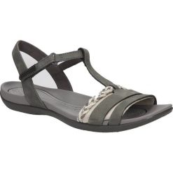 Sandały clarks tealite grace 26123897. Szare sandały damskie Clarks, bez wzorów, ze skóry ekologicznej, bez obcasa, bez zapięcia. Za 329,99 zł.