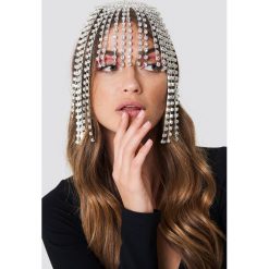 Łańcuszki damskie: Galore x NA-KD Biżuteria na włosy ze strassu - Silver