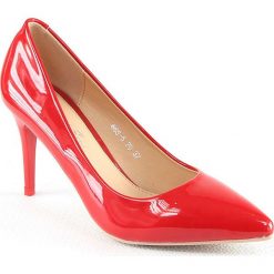 Buty ślubne damskie: Czółenka w kolorze czerwonym