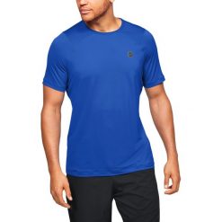 Under Armour RUSH™ Koszulka Niebieski. Niebieskie podkoszulki męskie Under Armour, s, z nadrukiem, z elastanu, z krótkim rękawem. Za 257,95 zł.