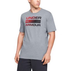 Under Armour Team Issue Wordmark Koszulka Szary. Szare podkoszulki męskie Under Armour, xl, z nadrukiem, z bawełny, z krótkim rękawem. Za 119,95 zł.