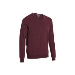 Swetry klasyczne męskie: Sweter do golfa 500 bordo