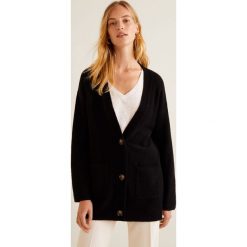 Mango - Kardigan Betsy. Czarne kardigany damskie Mango, m, z elastanu. W wyprzedaży za 69,90 zł.