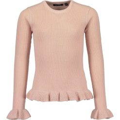 Blue Seven - Sweter dziecięcy 140-176 cm. Różowe swetry dziewczęce Blue Seven, bez wzorów, z bawełny, z okrągłym kołnierzem, bez rękawów, bez kaptura. W wyprzedaży za 59,90 zł.