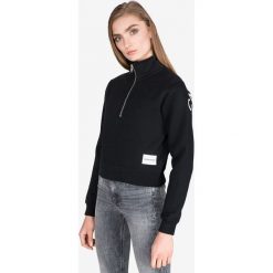 Calvin Klein Bluza Czarny. Czarne bluzy damskie Calvin Klein, l, z nadrukiem, z bawełny, bez rękawów, bez kaptura. Za 369,95 zł.