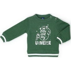 Bluza w kolorze zielonym. Zielone bluzy niemowlęce Street Monkey, z bawełny. W wyprzedaży za 49,95 zł.