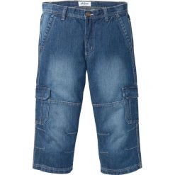 Dżinsy 3/4 Regular Fit Straight bonprix niebieski "stone". Niebieskie jeansy męskie bonprix, m, bez wzorów, klasyczne. Za 99,99 zł.