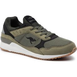 Sneakersy KANGAROOS - K-Moka 79027 000 8010 Olive/Jet Black. Zielone sneakersy męskie KangaROOS, na co dzień, bez wzorów, ze skóry ekologicznej, bez zapięcia. Za 209,00 zł.