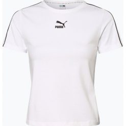 Puma - T-shirt damski, biały. Białe t-shirty damskie Puma, m, z nadrukiem, sportowe, z kontrastowym kołnierzykiem. Za 129,95 zł.