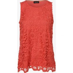 Taifun - Top damski, pomarańczowy. Pomarańczowe topy damskie Taifun, l, bez wzorów, z jeansu, bez kołnierzyka. Za 229,95 zł.