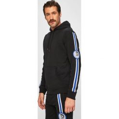 Diesel - Bluza. Czarne bluzy męskie Diesel, s, z aplikacjami, z bawełny, z kapturem, bez rękawów, z kapturem. W wyprzedaży za 269,90 zł.