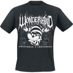 Alicja w Krainie Czarów Grinsekatze - Metal Wonderland T-Shirt czarny. Czarne koszulki męskie marki Alicja w Krainie Czarów, l, z nadrukiem, z okrągłym kołnierzem. Za 74,90 zł.
