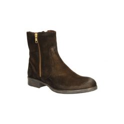 Buty Maciejka BOTKI 01595. Brązowe botki damskie marki Maciejka, na wysokim obcasie, bez zapięcia. Za 149,99 zł.