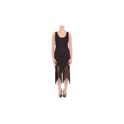 Sukienki krótkie Moschino A04800505. Czarne sukienki damskie MOSCHINO, bez wzorów, bez kołnierzyka, z krótkim rękawem, krótkie, mini. Za 780,60 zł.