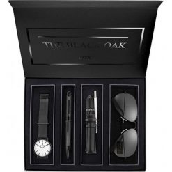 Black Oak zestaw upominkowy damski BX97054BSET-901. Czarne zegarki damskie Black Oak. W wyprzedaży za 259,00 zł.