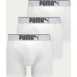 Puma - Bokserki (3-pack). Białe bokserki męskie Puma, xl, z nadrukiem, z elastanu. W wyprzedaży za 89,90 zł.