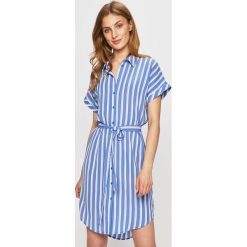 Vero Moda - Sukienka. Niebieskie sukienki damskie Vero Moda, na co dzień, s, bez wzorów, z elastanu, casualowe, bez kołnierzyka, bez rękawów, proste. W wyprzedaży za 99,90 zł.