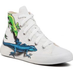 Trampki CONVERSE - Ctas Hi 667943C White/Sedona Red/B. Białe trampki chłopięce Converse, bez wzorów, z gumy, bez zapięcia. Za 219,00 zł.