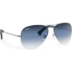 Okulary przeciwsłoneczne RAY-BAN - Aviator 0RB3449 91290S Silver/Blue Gradient Mirror. Szare okulary przeciwsłoneczne damskie Ray-Ban. W wyprzedaży za 469,00 zł.
